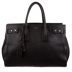 Large black Saint Laurent Sac Du Jour